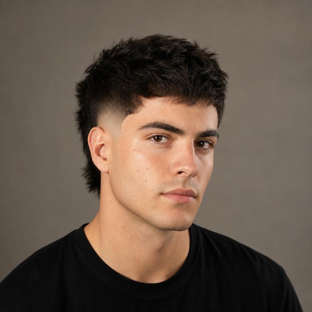 Burst Fade haircut on a man