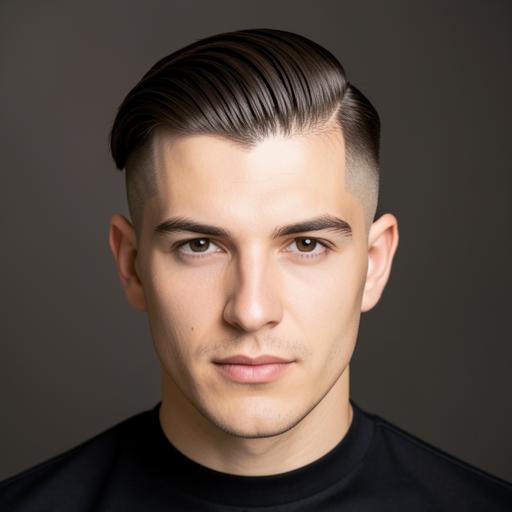 Comb Over Fade haircut on a man